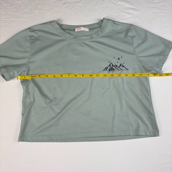 Romwe Light Green Graphic Tee - Size Medium - Picture 4 of 9